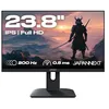 Image de JAPANNEXT Ecran PC Gamer 23.8" IPS Full HD (1920x1080) 200Hz 0.5ms | Hauteur & Inclinaison réglable Haut-parleurs intégrés | G-Sync/FreeSync | Garantie 2 ans | JN-I238FHD200F
