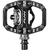 Image de Funn Clast Pédales Clipless avec double plate-forme pour VTT, commutation et cyclotourisme   Clipless Compatible SPD d'un côté, plate-forme plate de l'autre (Noir)
