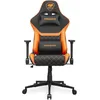 Image de COUGAR Armor One V2 F Chaise de Jeu avec Surface en Tissu tissé, accoudoirs Pliables 4D, inclinable à 155°, réglage de la Hauteur par Piston, Charge de Charge jusqu'à 120 kg, Noir et Orange