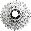 Image de SUNRACE Cassette CSR919 Mod. 14 9 vitesses, acier haute tensile, nickel platiné, compatible HG Shimano, poids 273 g 11 -12-13-15-17-19-21-23 - 25 dents.