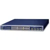 Image de Planet WGSW-24040HP4 commutateur réseau Géré L2/L4 Gigabit Ethernet (10/100/1000) Connexion Ethernet, supportant l'alimentation Via ce Port (PoE) Bleu