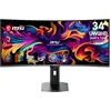 Image de MSI MPG 341CQR X36 - Moniteur Gaming 34" UWQHD (3440x1440, 1800R), 5ª gen QD-OLED, 360Hz, 0,03ms, HDR Customization, Adaptive-Sync, KVM, HDMI 2.1, DP 2.1, USB-C (98W PD), AI Vision, Noir