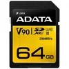 Image de ADATA Premier One V90 Mémoire Flash 64 Go SDXC Classe 10 Uhs-II - Mémoires Flash (64 Go, SDXC, Classe 10, Uhs-II, 290 Mo/S, Noir, Or)