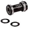 Image de CEMA Pf30 Ceramic Bottom Bracket Cups For Bb30/pf30 68/73 mm, argent métallique, Valise extensible avec face avant rigide et roues pivotantes