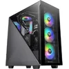 Image de Thermaltake Divider 300 TG CA-1S2-00M1WN-01 Tour midi ARGB ATX - Boîtier PC - 3 ventilateurs de 120 mm préinstallés - Verre trempé - Noir