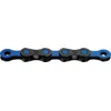 Image de Chaîne de vélo KMC DLC12 WAXED, 1/2" x 11/128", 126 maillons, 12 vitesses, légère, noir/bleu