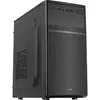 Image de Aerocool CS103, Boîtier PC Micro ATX, aluminium brossé, ventilateur arrière 80 mm, Noir, Única