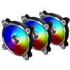 Image de Lian-Li BR120 Digital RGB PWM Lüfter 3er Pack + Controller, Gris - 120mm Noir