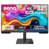 Image de BenQ PV3200U 32" 4K UHD Moniteur pour montage vidéo, 95% DCI-P3, 100% Rec.709/sRGB, audio 2.1, USB-C 65W, compatible Mac, étalonnage en usine et logiciel, support ergonomique