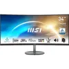 Image de MSI Pro MP341CQ Écran Bureautique Incurvé 34" UWQHD - Dalle VA 1500R, 3440x1440, 100Hz, Confort Oculaire, sRGB 116%, HDR Ready, Haut-Parleurs Intégrés, Inclinaison Réglable - HDMI, DisplayPort