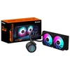 Image de GIGABYTE AORUS WATERFORCE II 240 AIO Refroidisseur de processeur liquide, 2 ventilateurs ARGB, mécanisme de verrouillage coulissant, DAISY-CHAIN, compatible avec Intel LGA 1851 et AMD AM5
