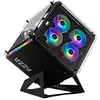 Image de Azza Cube 802 Full-Tower Boîtier PC (Full-Tower, PC, SPCC, Noir, ATX, Micro ATX, Mini-ITX, Jeux)
