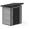 Image de Upyard Abri de jardin Strongbox M - Abri de jardin en bois robuste avec base WPC résistante à l'humidité et toit en plastique extra résistant, 163 x 127 cm, gris