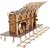 Image de UGEARS Puzzle en bois Harry Potter 9 ¾ 3D - Kit de modélisation pour adultes - Kit de construction mécanique en bois - Puzzle 3D avec 2 figurines - Compatible avec le train Ugears Poudlard Express