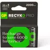 Image de Pile rechargeable GP AA ReCyckO PRO lot de 4 2000mAh