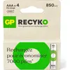Image de Pile rechargeable GP AAA ReCyckO lot de 4 850mAh