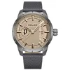Image de Police Montre à quartz analogique pour homme avec bracelet en cuir PEWJB2226903, gris/marron, One Size, Sangles