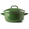 Image de BK Indigo cocotte néerlandaise traditionnelle, ronde émaillée avec couvercle, 24 cm/4,2 litres, induction, résistant au four et au lave-vaisselle, vert