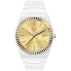 Image de Ice-Watch - ICE power PW1 Golden white - Montre blanche pour femme avec bracelet en silicone