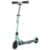 Image de Globber - Flow Element Junior Lights - Trottinette 2 Roues Pliable avec Frein arrière, Guidon Ajustable et LED, pour Enfants dès 4 Ans - Coloris Vert Menthe