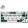 Image de Keychron Q1 HE Clavier mécanique sans fil avec Hall Effect Gateron Double-Rail Magnetic Switch Nebula, Rapid Trigger, QMK 2.4 GHz Bluetooth RGB Compatible avec Mac Windows Linux - Blanc
