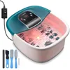 Image de Bain de Pieds avec Chaleur RENPHO, Masseur Shiatsu pour Spa de Pieds avec Prise GFCI et Kit de Pédicure, Bulles Vibrations avec Contrôle de La Température et 22 Rouleaux Amovibles pour Détendre Pieds