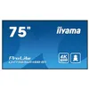 Image de iiyama Prolite LH7565UHSB-B1 Écran d'affichage numérique IPS LED 4K UHD HDMI DP USB2.0 RS-232c RJ45 Audio Out Lecteur multimédia Android OS WiFi 24/7 800 cd/m² Noir 189 cm 74,5"