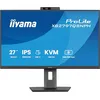Image de iiyama Prolite XB2797QSNPH-B1 Écran LED IPS QHD HDMI DP-in/Out DaisyChain USB3.2 USB-C Dock 96 W RJ45 5 MP Windows Hello Switch KVM Réglage de la hauteur Pivot Adaptive Sync Noir 68,5 cm