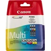 Image de Canon CLI-526 C M Y Pack de 3 cartouches (Cyan Magenta Jaune) Certifié Canon (Plastique Obsolète 2018 Sécurisé)