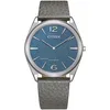 Image de Citizen Montre analogique Eco-Drive pour homme avec bracelet en cuir AR3120-24L