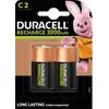 Image de Pile rechargeable DURACELL LR14 C x2 3000mAh RECHARGEABLE