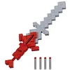 Image de Nerf Minecraft, épée Heartstealer, 4 fléchettes en mousse Nerf Elite, lame en mousse, lance-fléchette