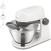 Image de Kenwood Multi Tasker (KHC30.000WH) Robot de cuisine, moteur 1000 W, 44 % silencieux*, bol mélangeur de 4,3 l avec poignée, capacité de pâte 1,7 kg, 7 vitesses, élévateur à bras mélangeur, compartiment