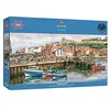 Image de Whitby | Puzzle de 636 pièces | Puzzle panoramique côtier | Puzzle durable pour adultes | Planche 100 % recyclée de qualité supérieure | Excellent cadeau pour adultes | Jeux Gibsons