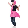 Image de Smiffys Costume de flamant rose avec tablier à capuche, déguisement d'animaux de fête