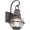 Image de Elstead Bridge Point - 1 petite lampe murale extérieure légère Zinc IP44, E27