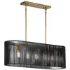 Image de HINKLEY Lighting Elstead Kichler Linara Plafonnier suspendu avec armature en fil de fer noir et laiton naturel