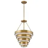 Image de Elstead Hinkley Echelon Suspension cylindrique Heritage Laiton
