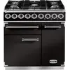 Image de Piano de cuisson gaz FALCON Semi Pro DELUXE 90 NOIR CHROME