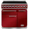 Image de Piano de cuisson induction FALCON Semi Pro DELUXE 90 ROUGE CERISE NICKEL