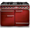 Image de Piano de cuisson gaz FALCON Semi Pro DELUXE 110 ROUGE CERISE NICKEL