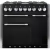 Image de Piano de cuisson gaz FALCON Semi Pro MERCURY 100 NOIR MAT INOX POLI