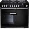 Image de Piano de cuisson gaz FALCON Professional DELUXE 100 CM NOIR BRILLANT