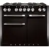Image de Piano de cuisson gaz FALCON Semi Pro MERCURY 110 NOIR MAT INOX POLI