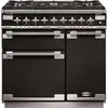 Image de Piano de cuisson gaz FALCON ELISE90 MIXT NOIR BRILLANT