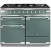 Image de Piano de cuisson gaz FALCON ELISE 110 VERT MINERAL MAT NICKEL BROSSÉ