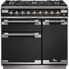 Image de Piano de cuisson gaz FALCON ELISE 90 CHARBON Mat satiné NICKEL
