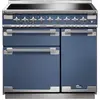 Image de Piano de cuisson induction FALCON ELISE 90 ROCHE BLEUE  NICKEL BROSSÉ