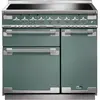 Image de Piano de cuisson induction FALCON ELISE 90 VERT MINERAL MAT NICKEL BROSSÉ