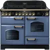 Image de Piano de cuisson vitrocéramique FALCON CLASSIC DELUXE 110 ROCHE BLEUE LAITON